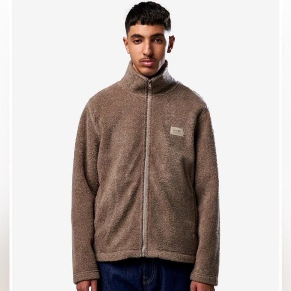 NN07 No Nationality Men’s Nil Full Zip Up Wool Fleece Sweater Jacket Size Medium